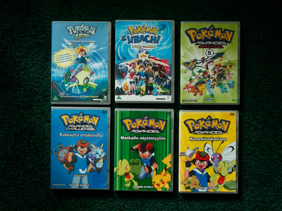 Pokémon DVD-paketti 6 kpl