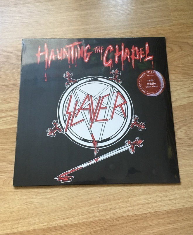 Slayer - Haunting The Chapel LP (Red / White Melt Vinyl)