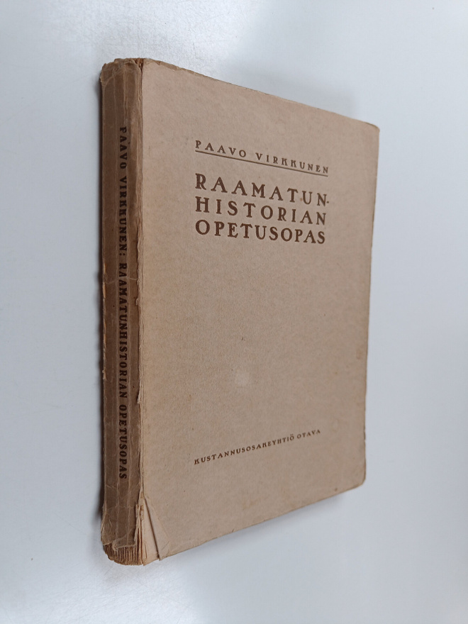Paavo Virkkunen : Raamatunhistorian opetusopas