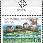Ål 1997 Kalmarinunioni 2,40 mk välilöpari logo ** LaPe 129 - pikkukuva 1