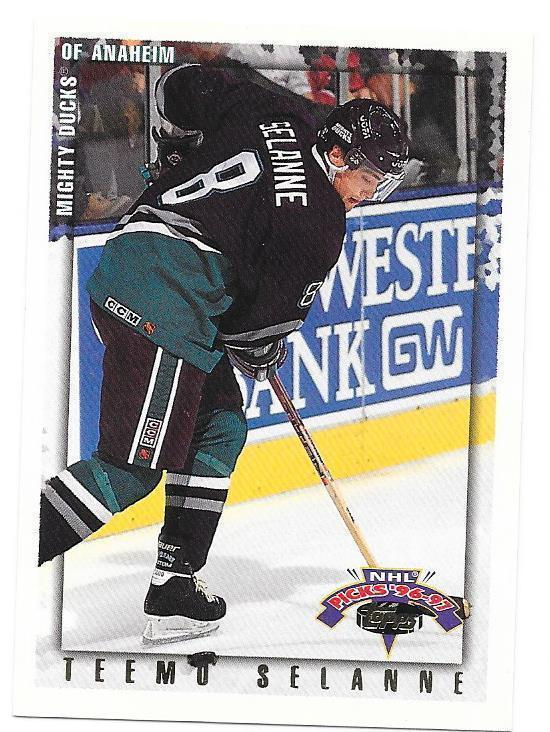 1996-97 Topps Draft Picks #7 Teemu Selänne Anaheim Ducks