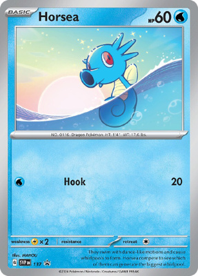 Horsea SVP 137 - Black Star Promo - NM/M