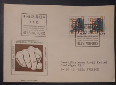 1973  ETYK FDC merkkiparilla