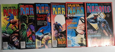 Mustanaamio v. 1990 lehtiä 20 kpl.