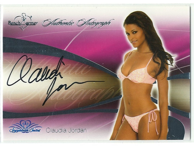 Bench Warmer 2008 Signature Series Autograph Claudia Jordan