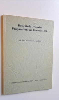 Reiner.Friedemann Edel : Hebräisch-Deutsche Präparation z...