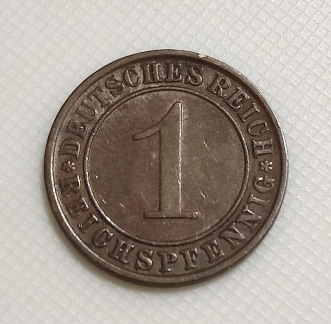 Saksa 1 Pfennig 1932A