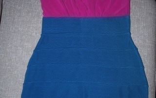 Mekko, petrooli/pinkki, käyttämätön !