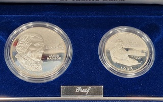 USA Hopea Dollarit 1993 Bill of Rights Proof