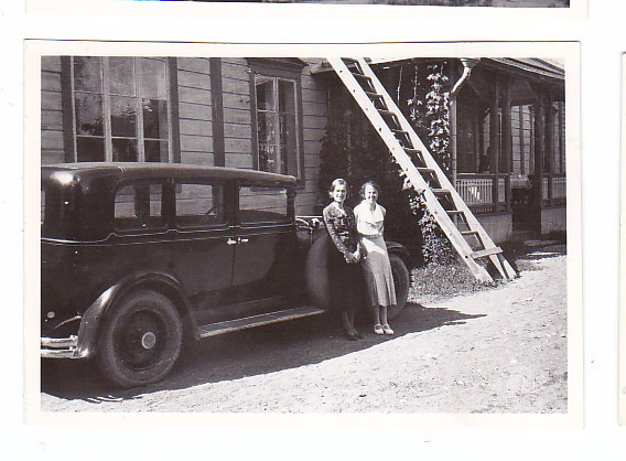 VANHA Valokuva UPEA Auto 1930-l 6 x 9 cm