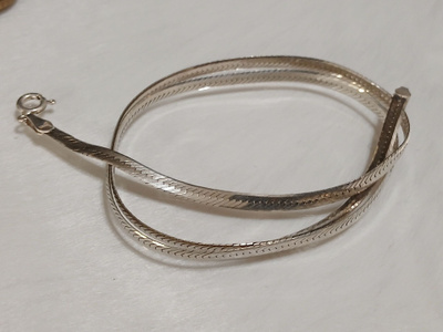 Kotimainen Hopea Herringbone kaulakoru ESA 925
