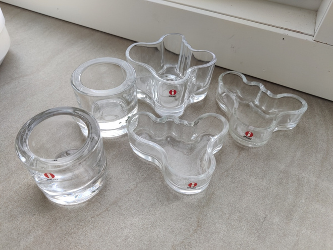 IITTALA Kivi tuikut ja Aalto maljat