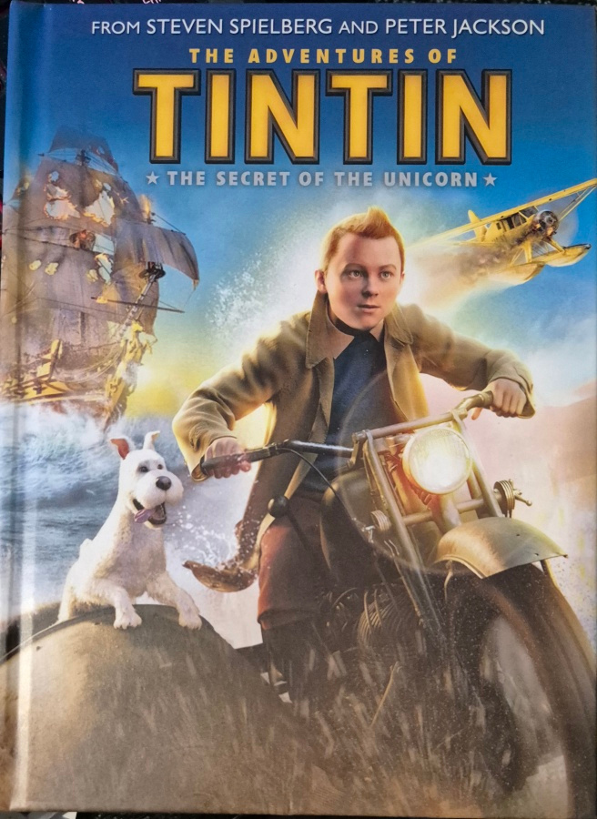 TINTIN SEIKKAILUT Yksisarvisen salaisuus -DVD.MEDIABOOK