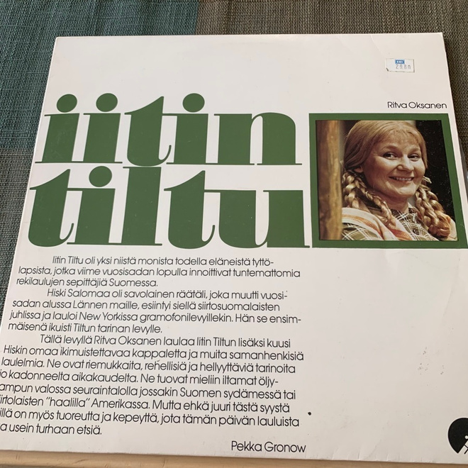 RITVA OKSANEN: Iitin Tiltu * FIN 1974