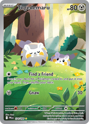 Togedemaru 104/094 - Phantasmal Flames - NM/M