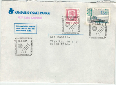SALPAUSSELKÄ 1987 kirje