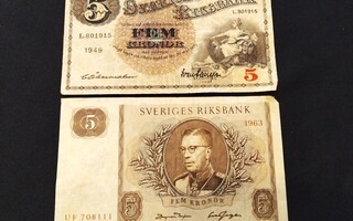 5 Kruunun setelit