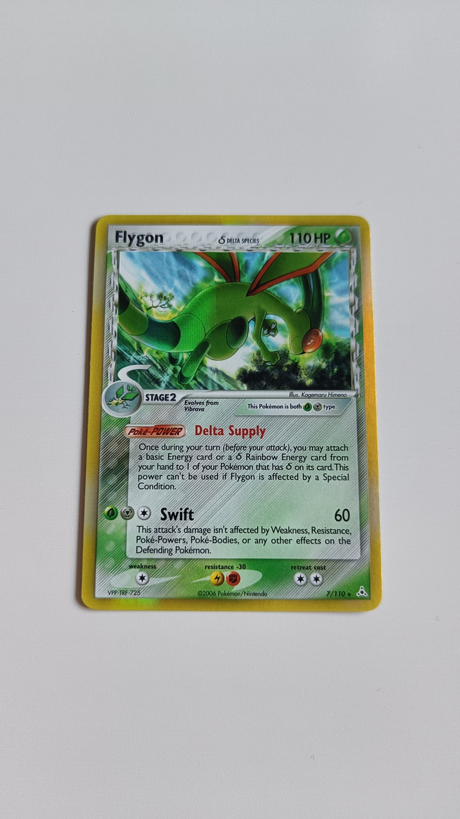 Pokemon kortti Flygon 7/110 Holon Phantoms [holo]