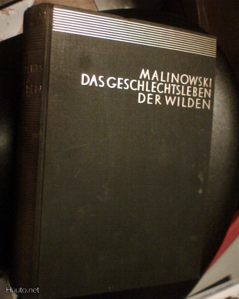 Malinowski DAS GESCHLECHTSLEBEN DER WILDEN 1928 Sis.pk:t