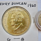 VANHA Mitali Iso-Britannia Säästöpankki Henry Duncan 1960 - pikkukuva 1
