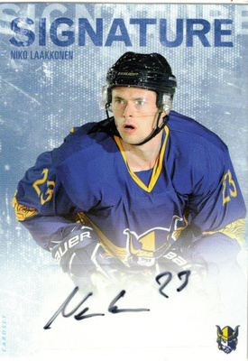 2016-17 Cardset NIKO LAAKKONEN Jukurit Signature nimmari