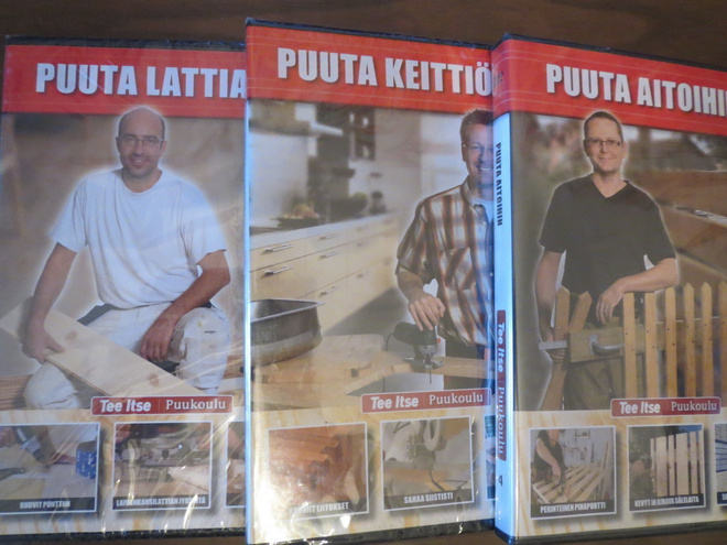 Tee itse Puukoulu osat 1, 3 & 4  3DVD (uusi)