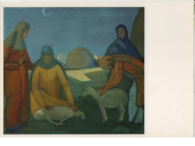 kortti ** Lammas - erilaisia taidekortteja