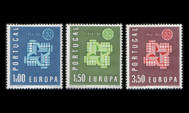 Portugali 907-9 ** Europa (1961)