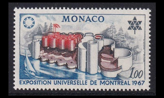 Monaco 867 ** Maailmannäyttely EXPO 67 Montréal (1967)