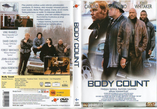 Body count	(1 405)	K	-FI-	DVD	suomik.		david caruso	1997