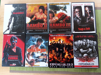 Sylvester Stallone leffoja 8kpl