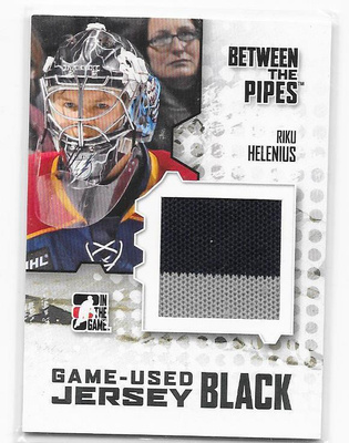 2009-10 BTP Game Used Black Jersey #M-16 Riku Helenius paita