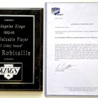 Luc Robitaille KINGS, 1990's MVP Plaque + Certificate - pikkukuva 1