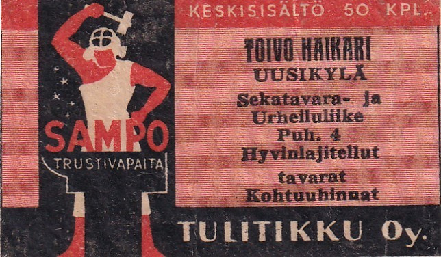 Uusikylä. Toivo Haikari  ,  Sampo   3/5