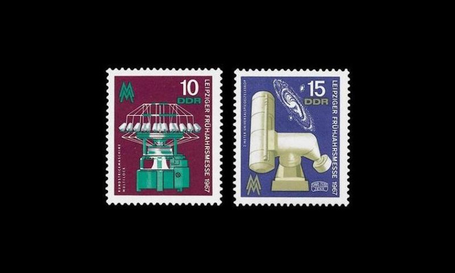 DDR 1254-5 ** Leipzigin kevätmessut (1967)