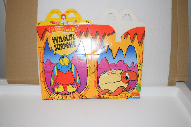 Mcdonald's happy meal laatikko wildlife