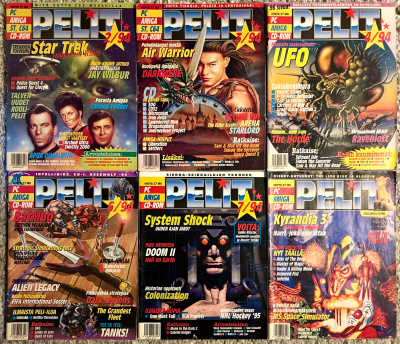 6 kpl Pelit-lehtiä vuodelta 94