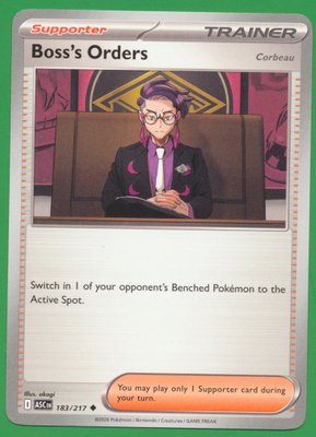 Pokémon Boss's Orders - Corbeau (ASC 183)