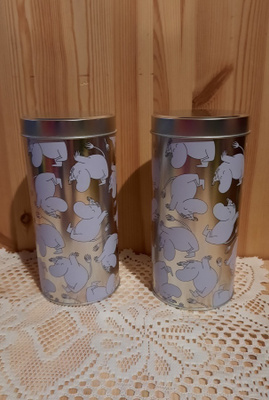 2 kpl Muumipeikko säilytyspurkkia