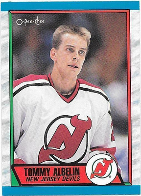 1989-90 OPC #241 Tommy Albelin New Jersey Devils