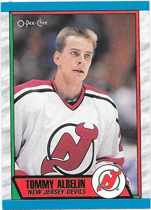 1989-90 OPC #241 Tommy Albelin New Jersey Devils