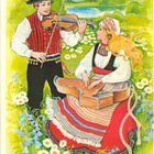 kortti Kansallispuku tai Kalevala-aihe - erilaisia - pikkukuva 2