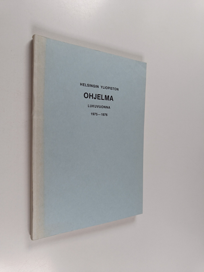 Helsingin yliopiston ohjelma vuonna 1975-1976