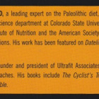 Loren Cordain: The paleo diet for athletes - pikkukuva 4