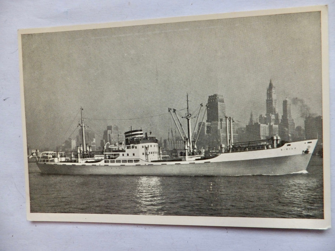 VANHA Postikortti Laiva Sirius SHO 1920-l
