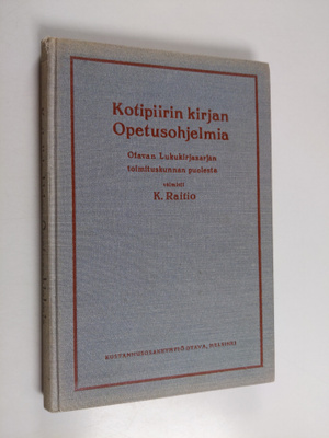 K. Raitio : Kotipiirin kirjan opetusohjelmia