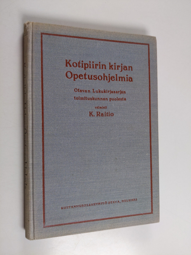 K. Raitio : Kotipiirin kirjan opetusohjelmia