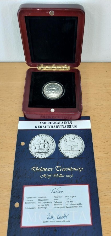 DELAWARE TERCENTENARY HALF DOLLAR 1936