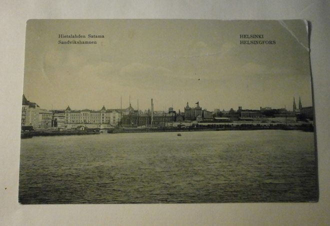 Helsinki, Hietalahden satama, rata, tavaravaunuja p. 1907