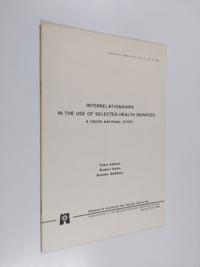 Esko Kalimo : Interrelationships in the use of selected h...
